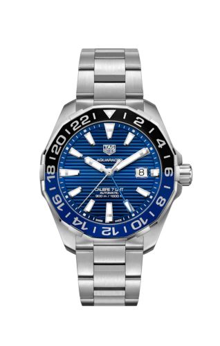 TAG Heuer Aquaracer 300M Calibre 7 GMT Stainless Steel / Blue / Bracelet
